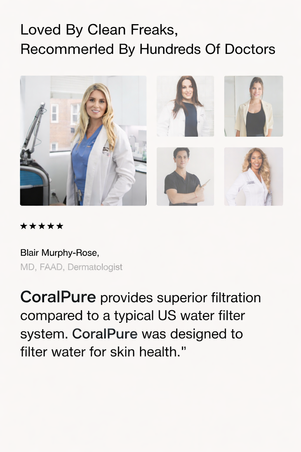 CoralPure™ SkinCare Filtered Showerhead